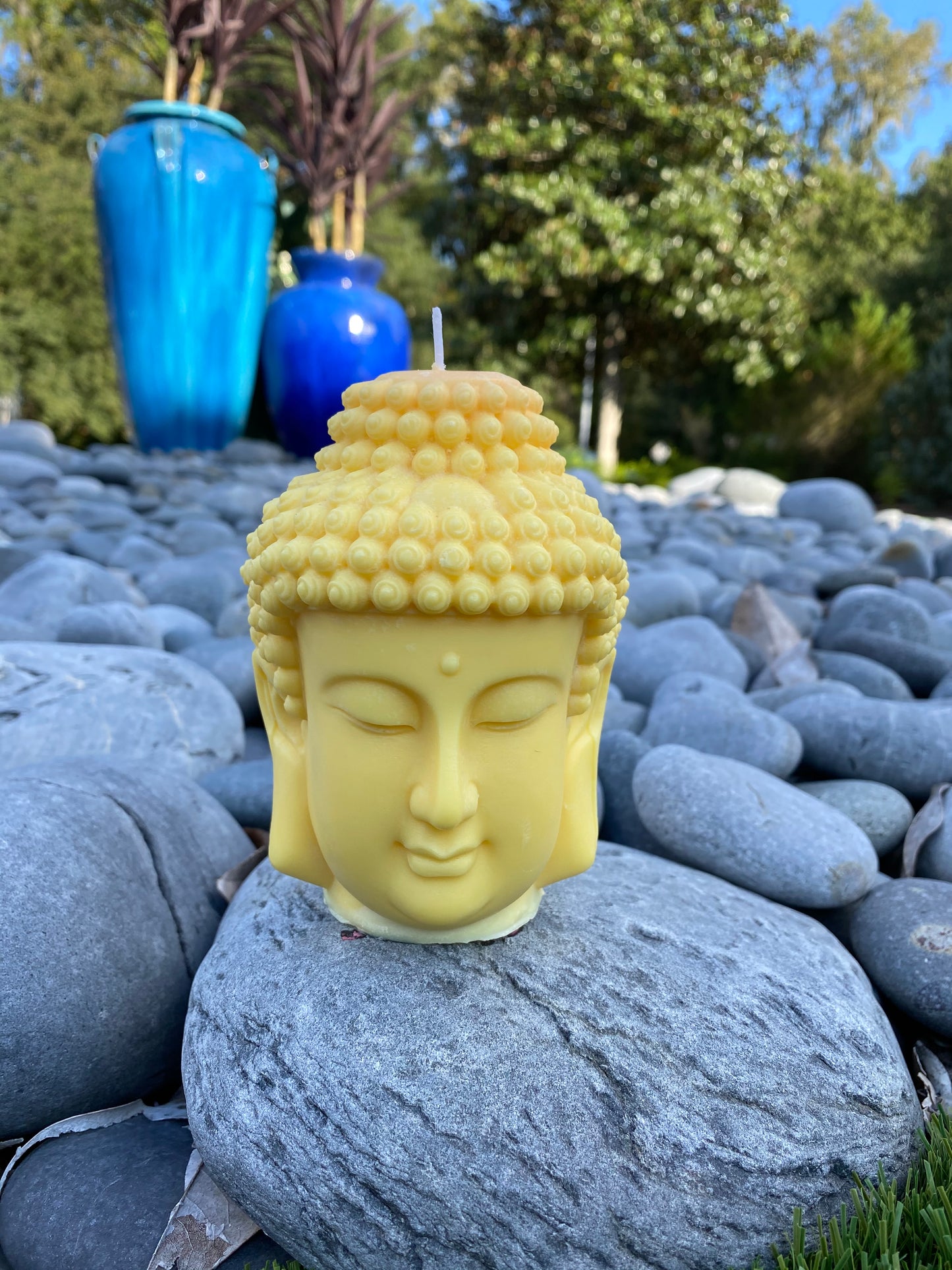 Decorative and Meditacion Budda Head candle Handmade