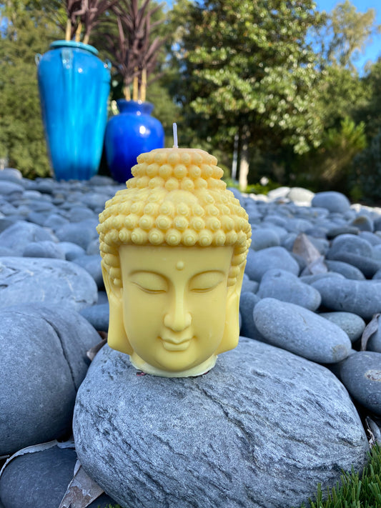 Decorative and Meditacion Budda Head candle Handmade